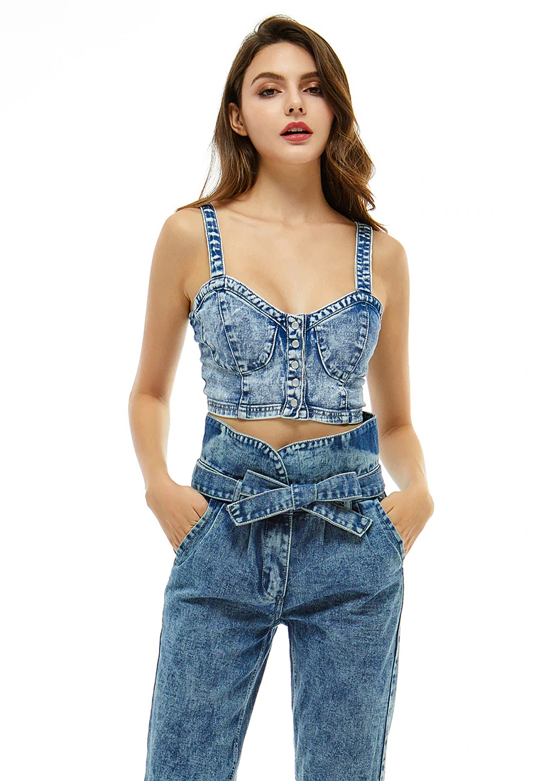 Bralet Denim Cuci Asam