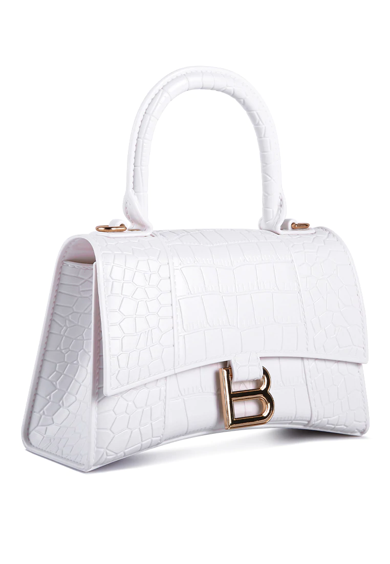 CROC TEXTURED MINI HANDBAG