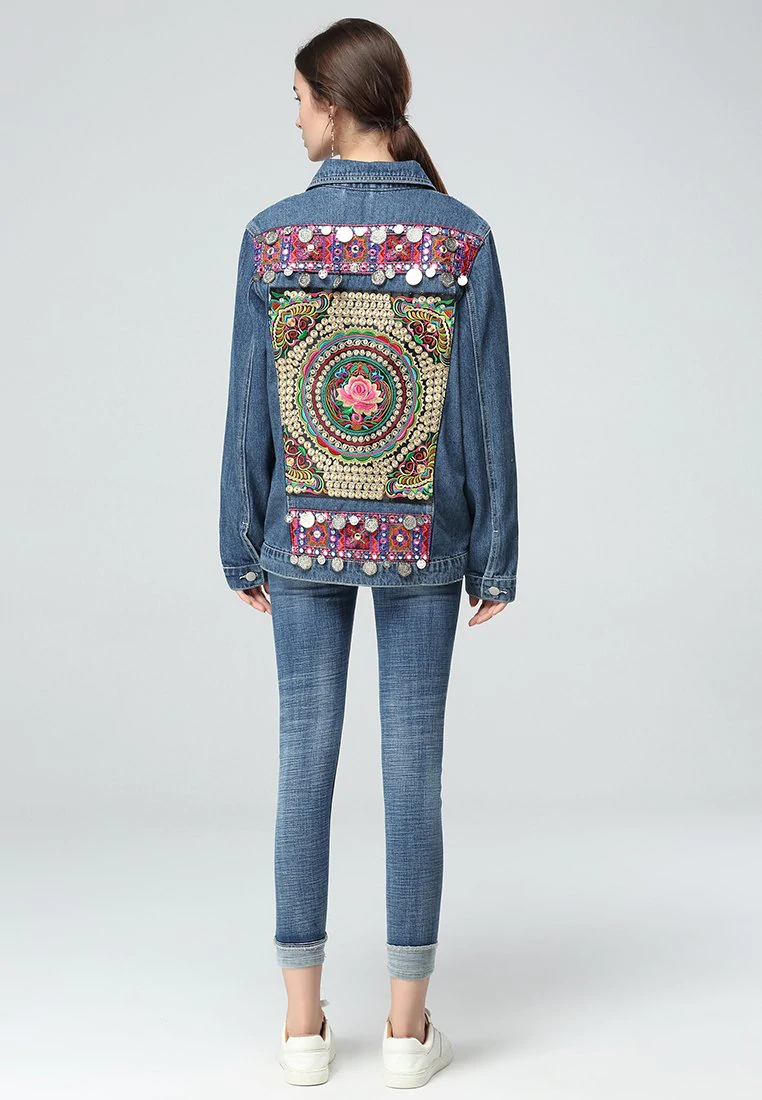 EMBROIDERED DENIM JACKET