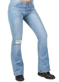 FLARED DISTRESSED JEANS