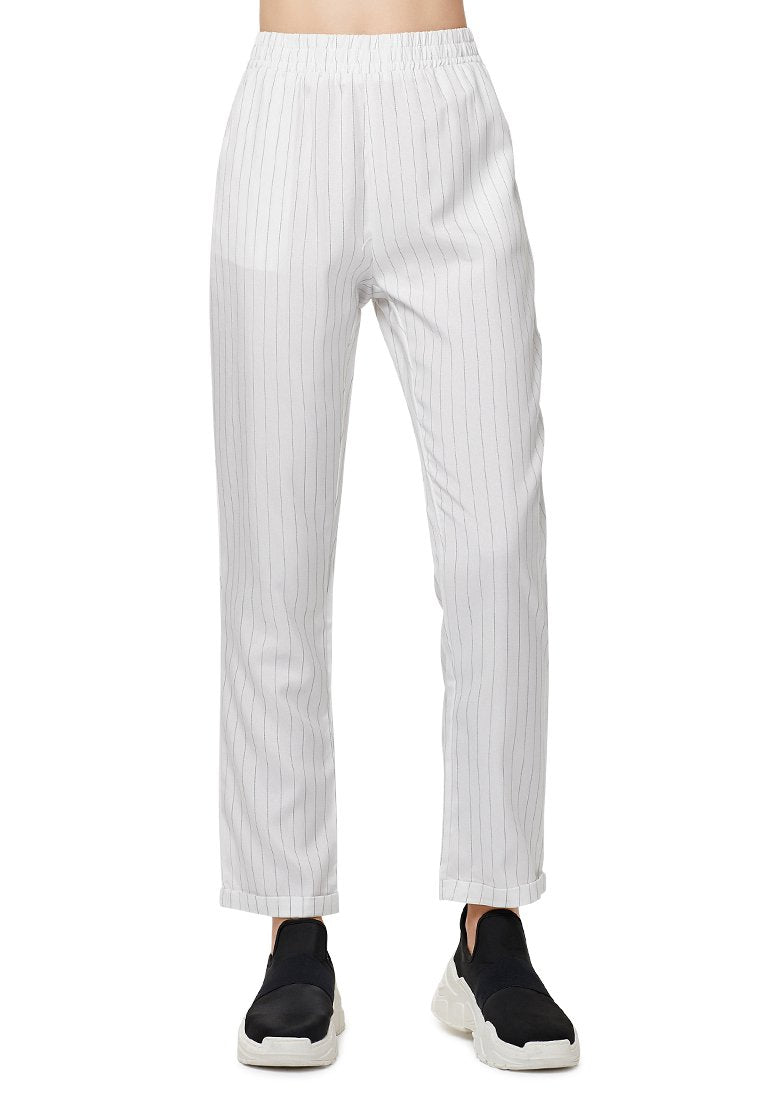 PINSTRIPE STRAIGHT PANTS