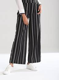 PINSTRIPE WIDE LEG PANTS