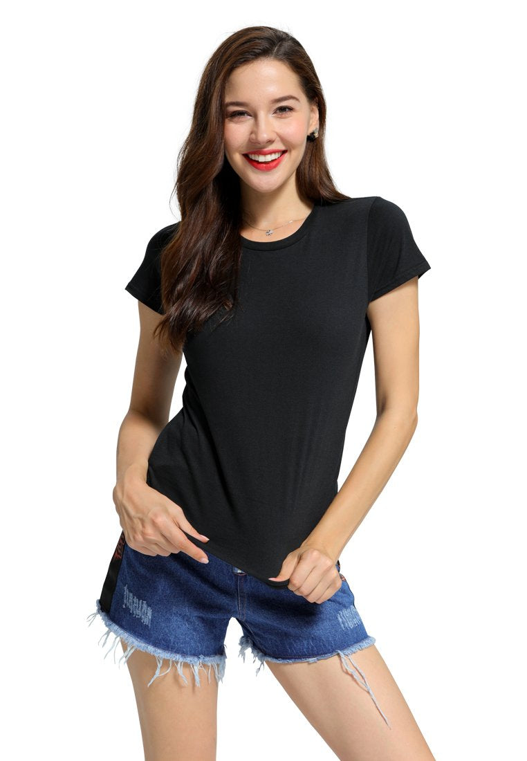 SOLID ROUND NECK T-SHIRT