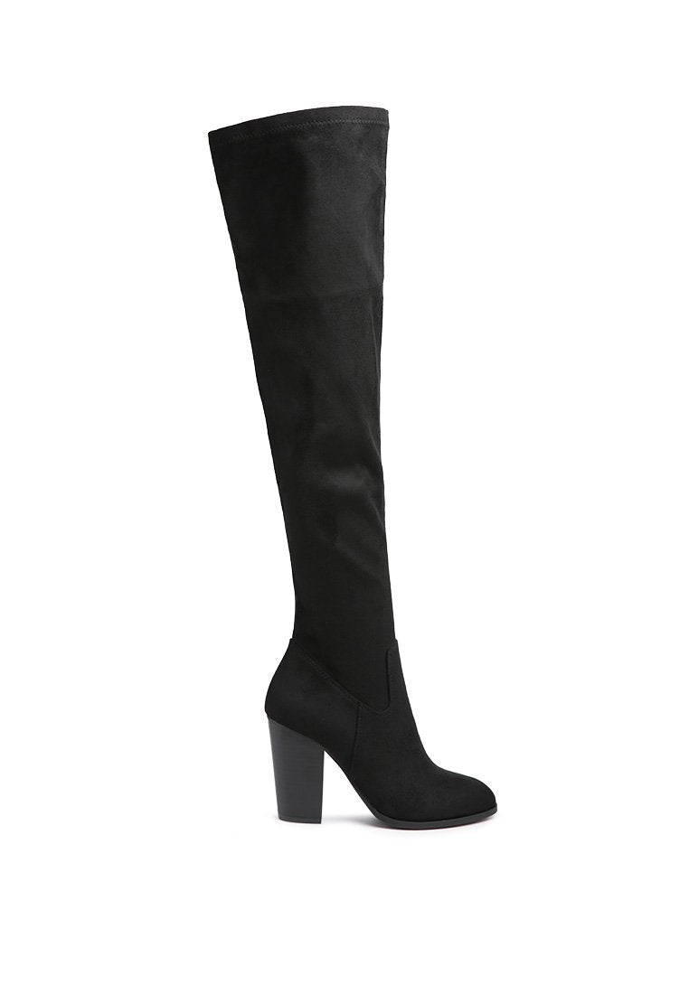 SONJA BLOCK HEELED OVER-THE-KNEE BOOTS