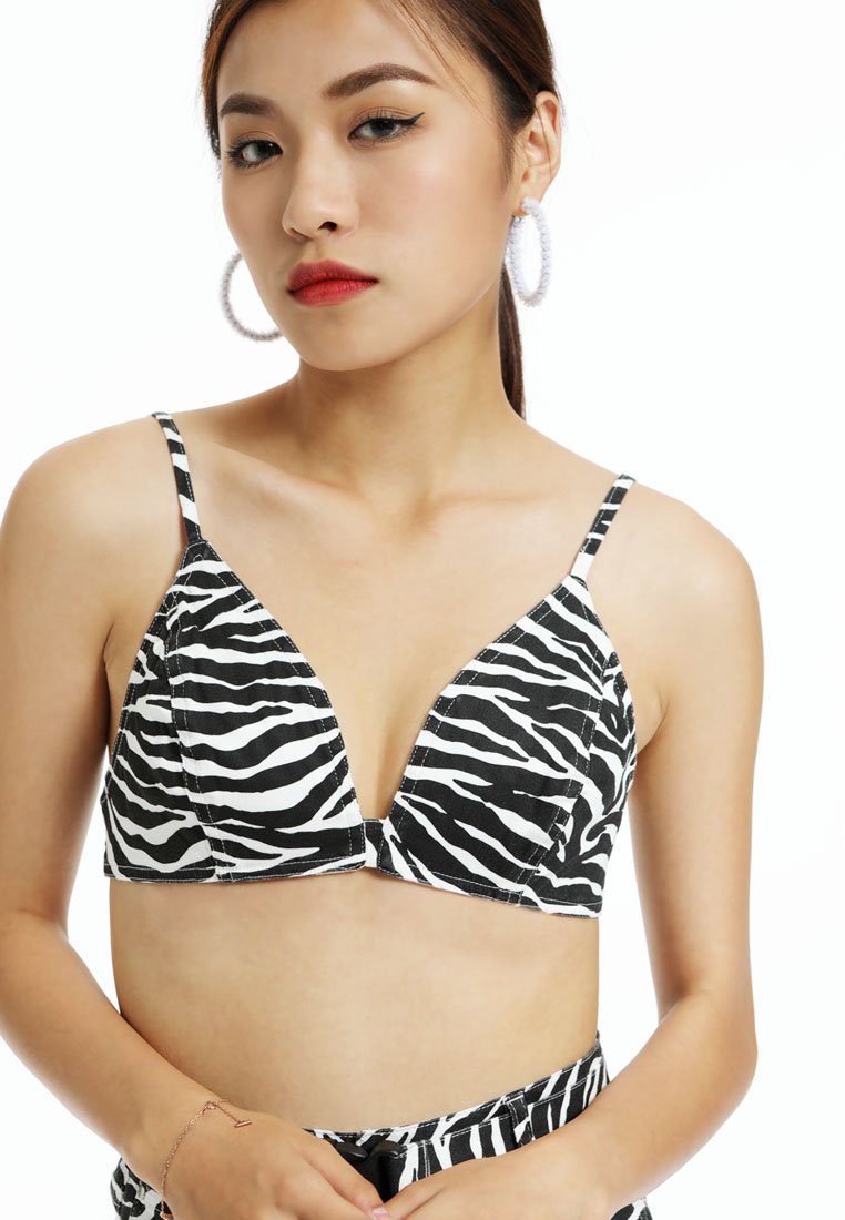 Bralette de impresión tigre