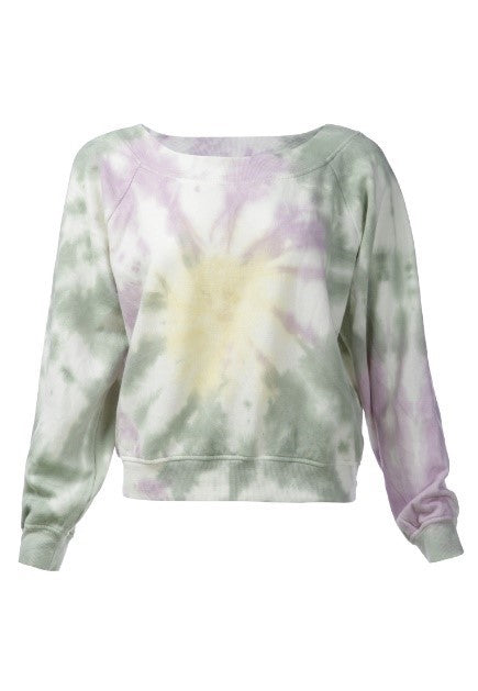 tie dye sweat top