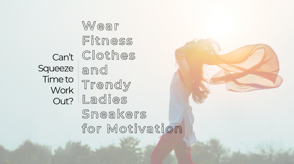 Use ropa de fitness y zapatillas de deporte de damas de moda para la motivación