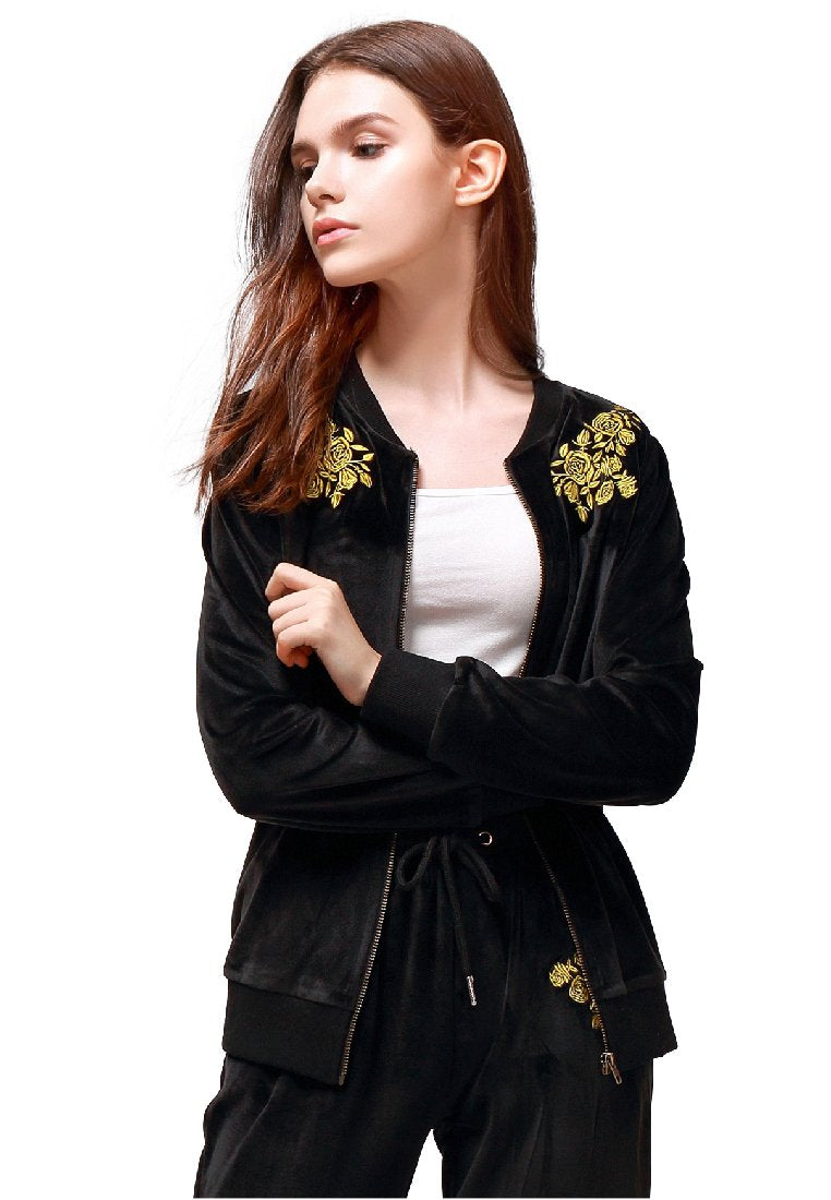 velvet embroidered jacket