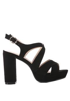 jillia buckle strap high platform sandals