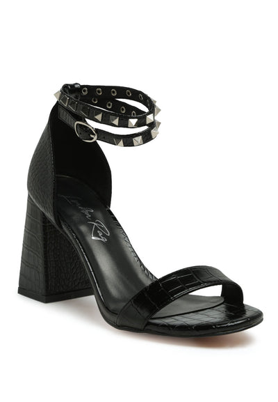 block heeled studded sandals#color_black