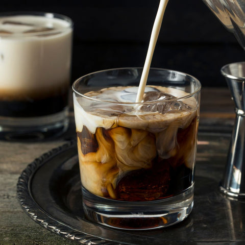 white russian with thick and dirty cream