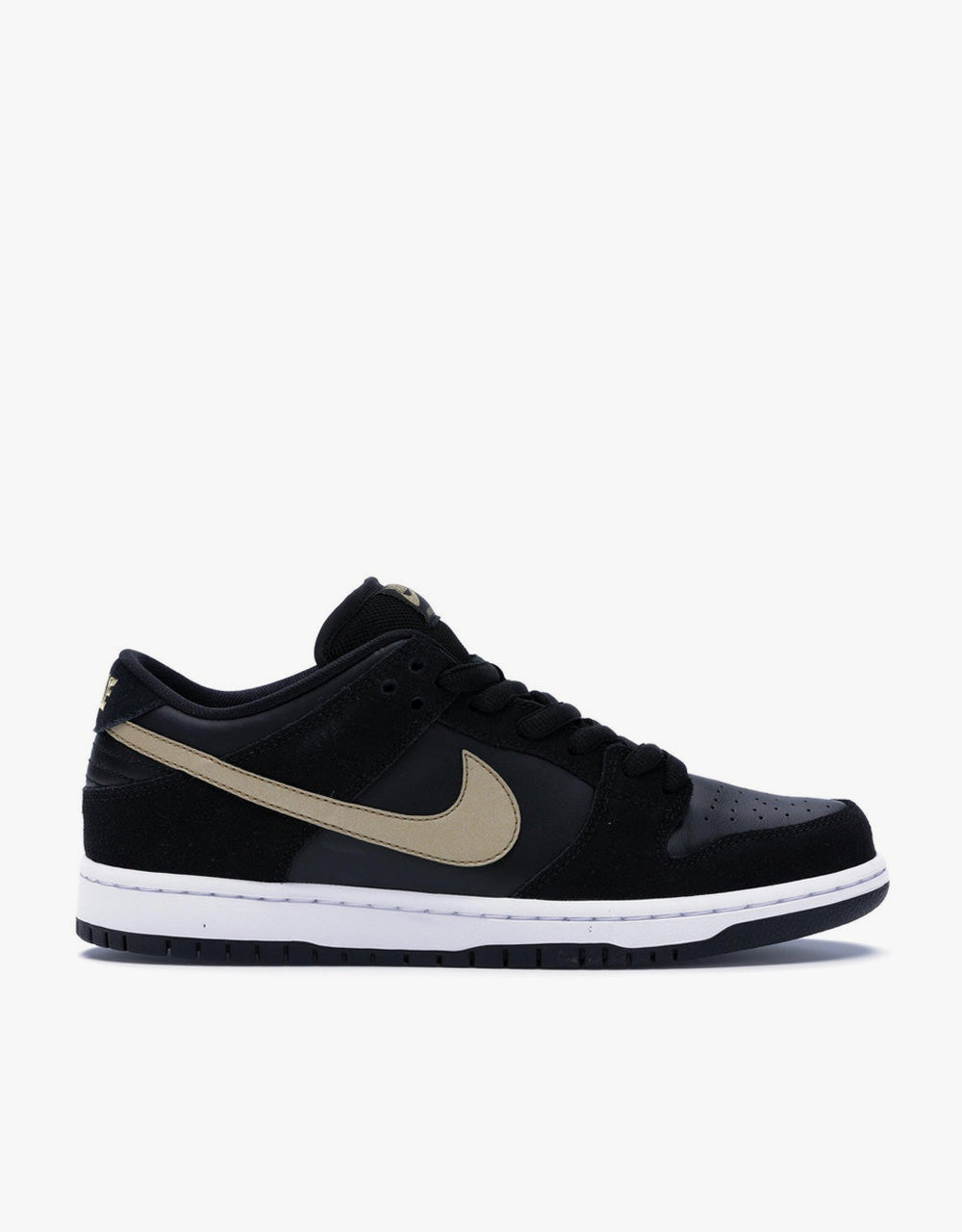 nike skate shoes black and gold