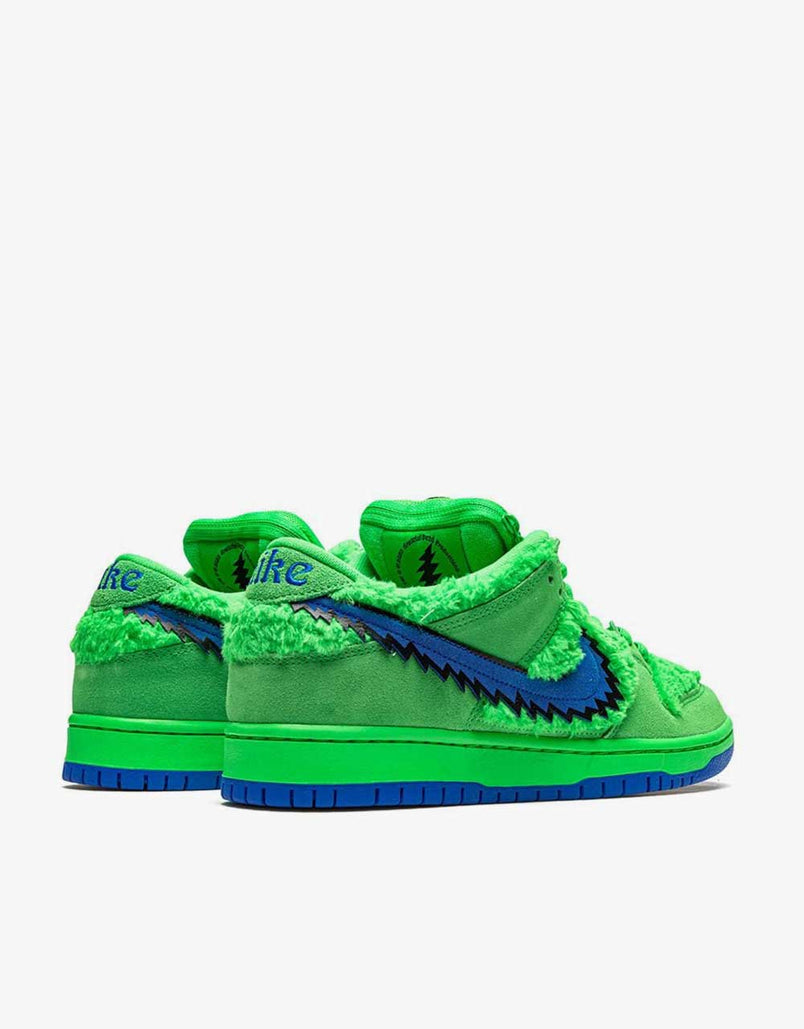 nike sb dunk low pro qs green spark