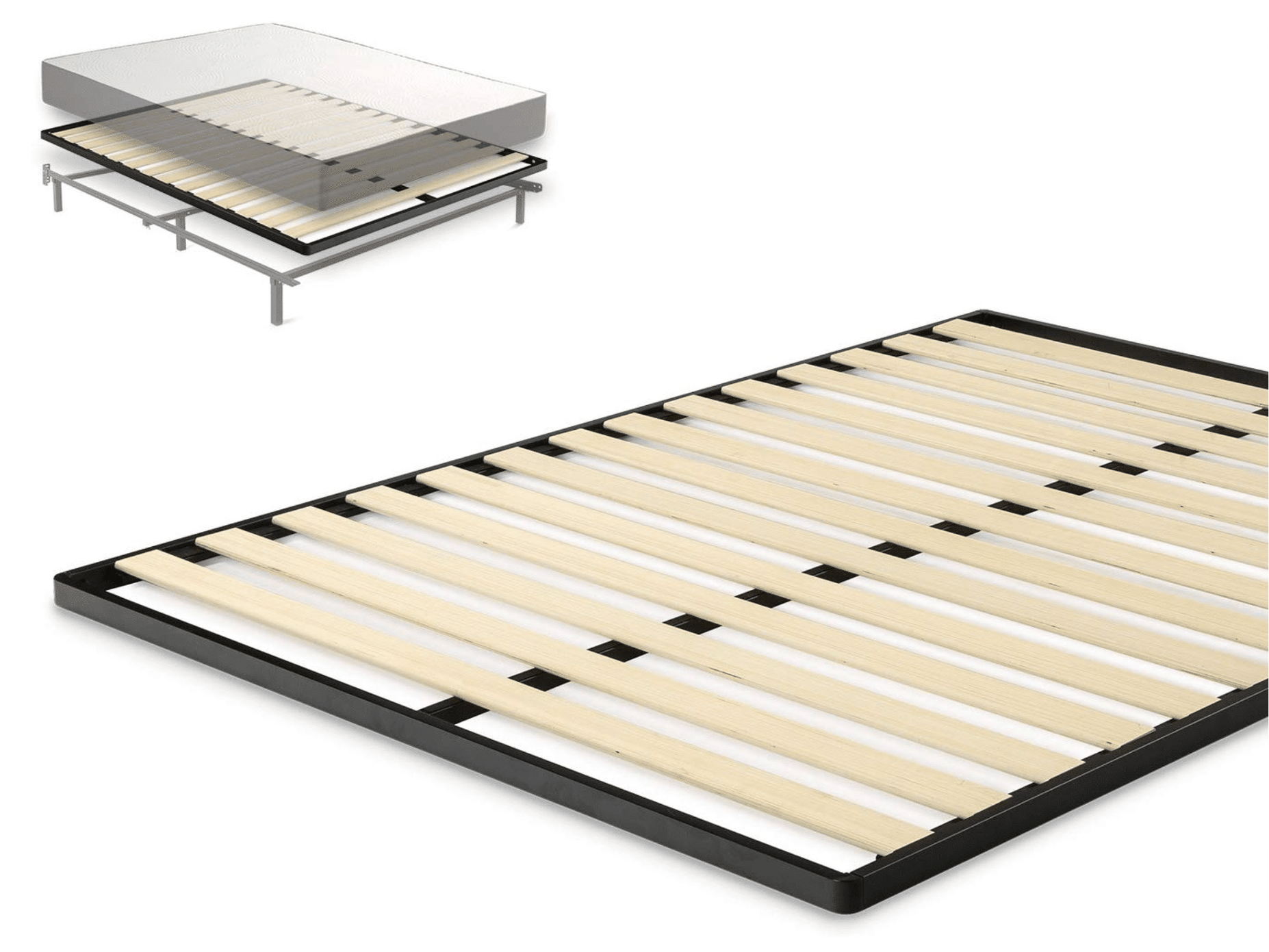 slat bed double mattress