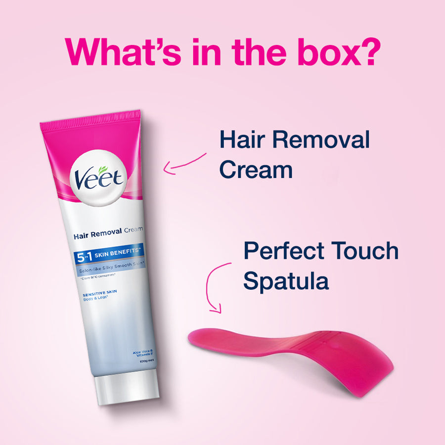 Buy Veet Hair Removal Cream  Silk  Fresh for Sensitive 100 gm online at  best priceHair Removers