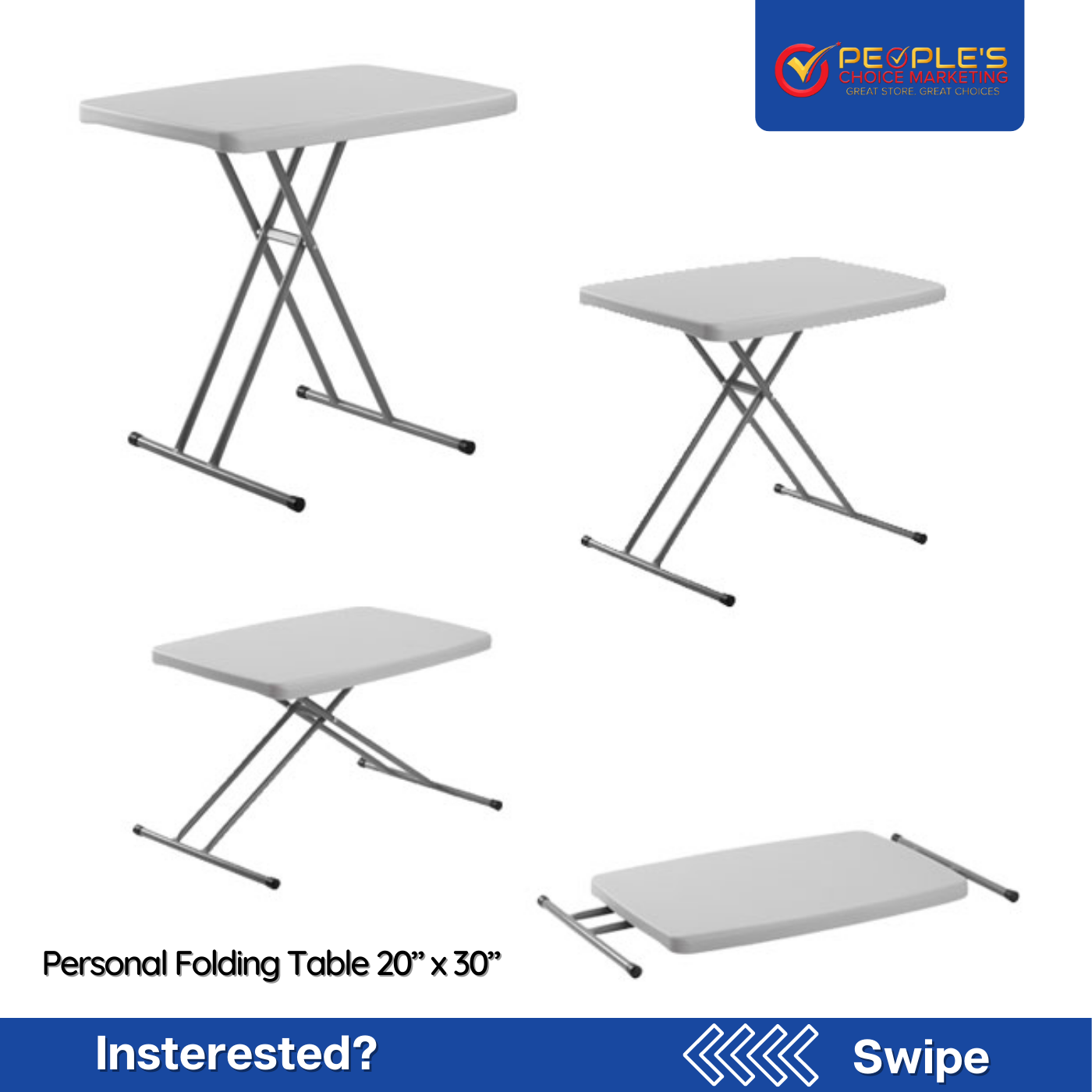 30 x 20 folding table