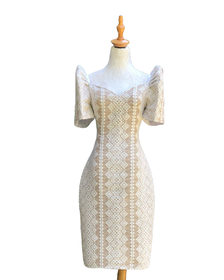 Women's Ilocos Pinilian Handmade Modern Filipiniana Dress - HW143 ...