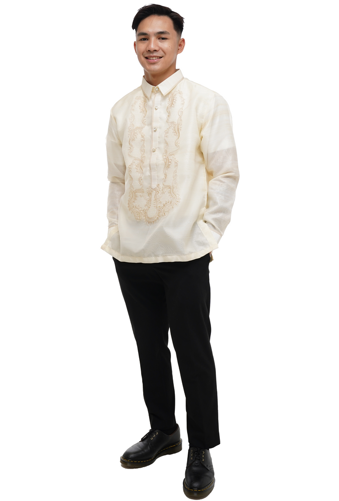 Organza with Lining Barong Tagalog - Jacobo JF589 – Barong World