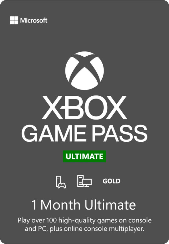 xbox game pass ultimate 1 month digital code