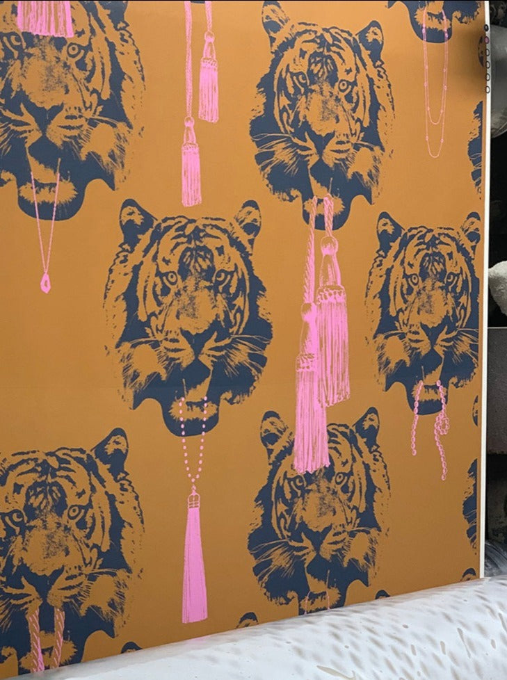 Coco Tiger Pink - 0111 – ScandinavianWallpaper