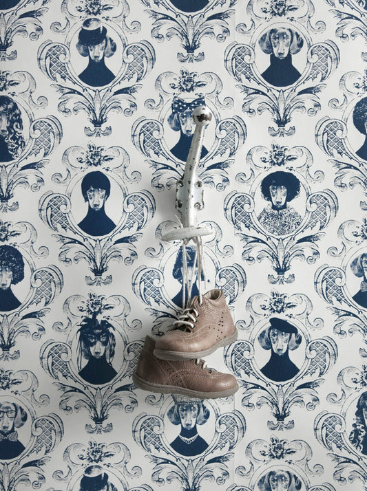 Grace Midnight Blue - S10339 – Scandinavian Wallpaper