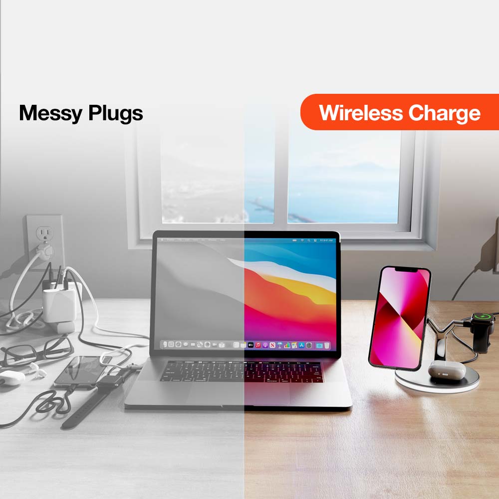 Nelson 3-1 Wireless Charger with MagSafe at Costco : r/MagSafe