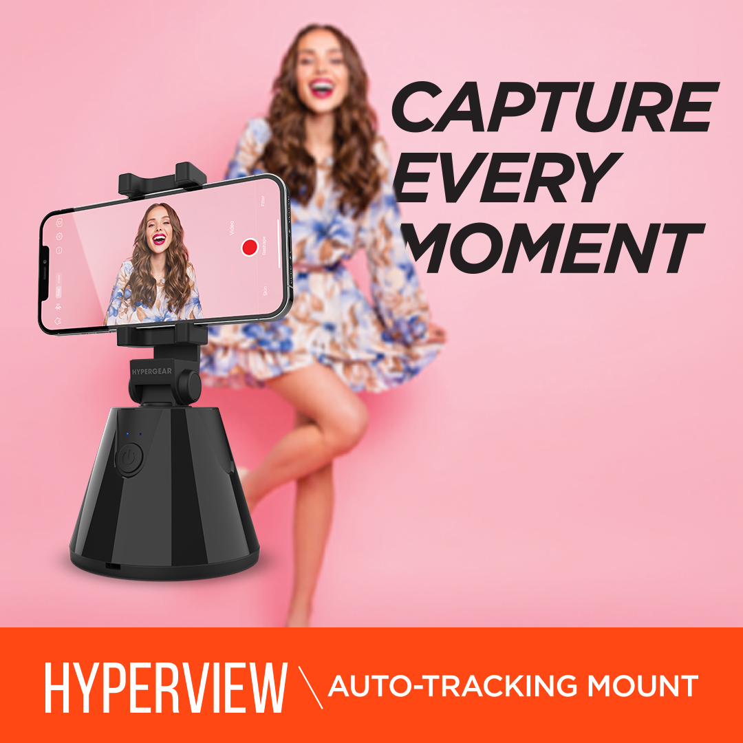 HyperView Auto-Tracking Mount Universal for All Phones Black