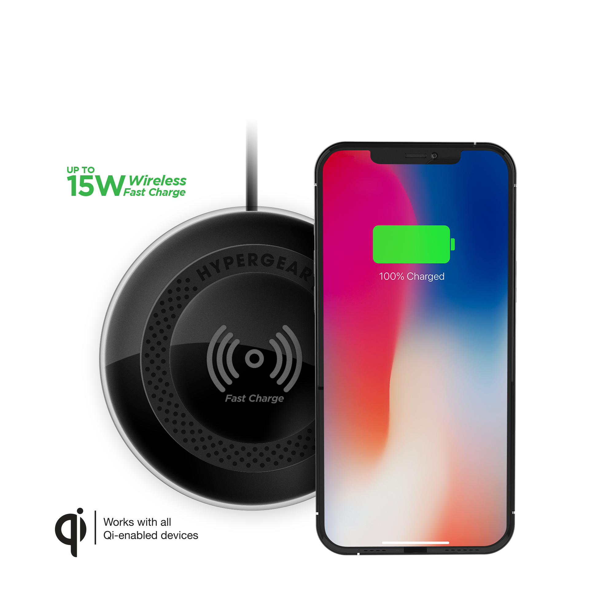 HyperGear ChargePad Pro 15W Wireless Fast Charger