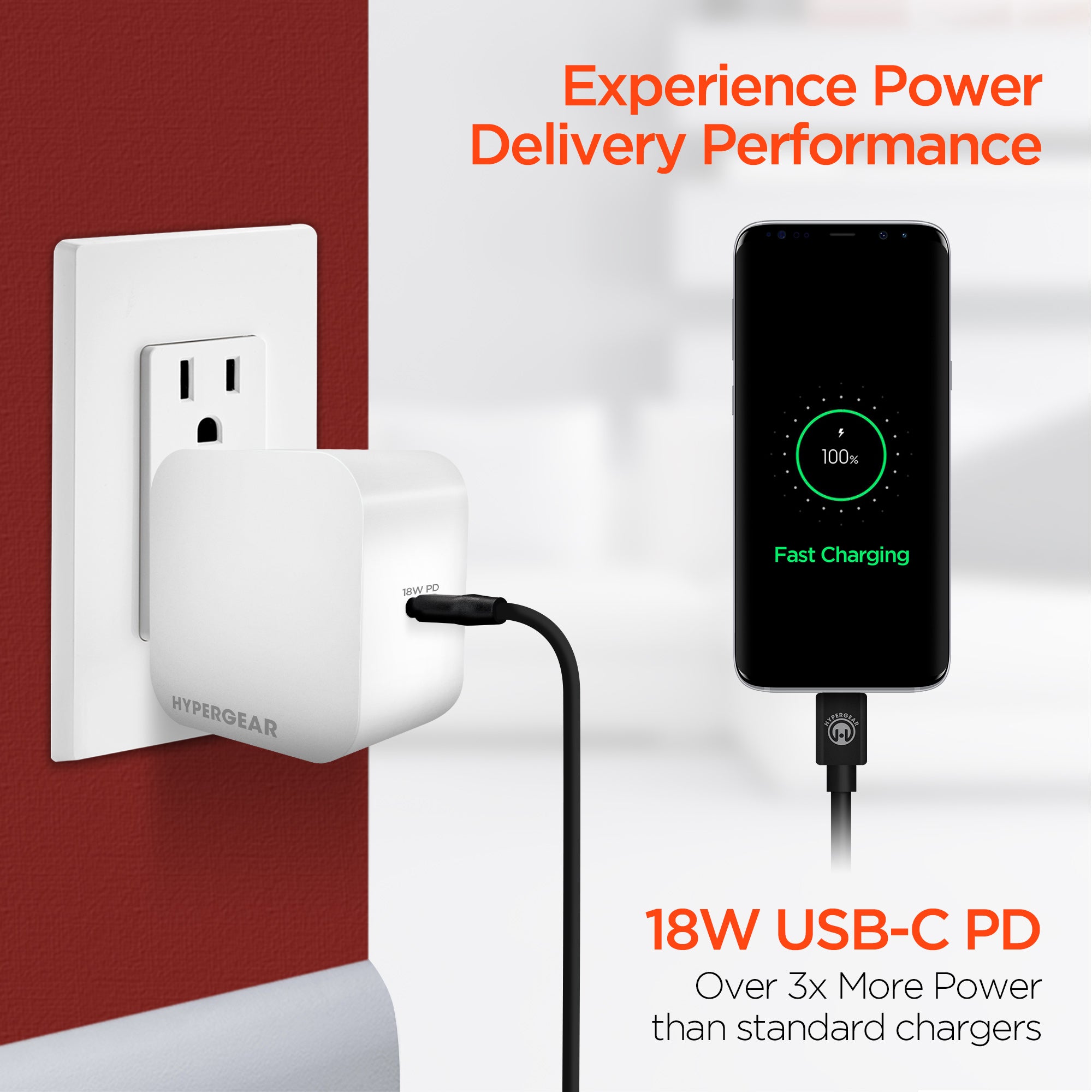 18W USB-C PD Wall Charger, USB Type-C Charger | HyperGear – HYPERGEAR