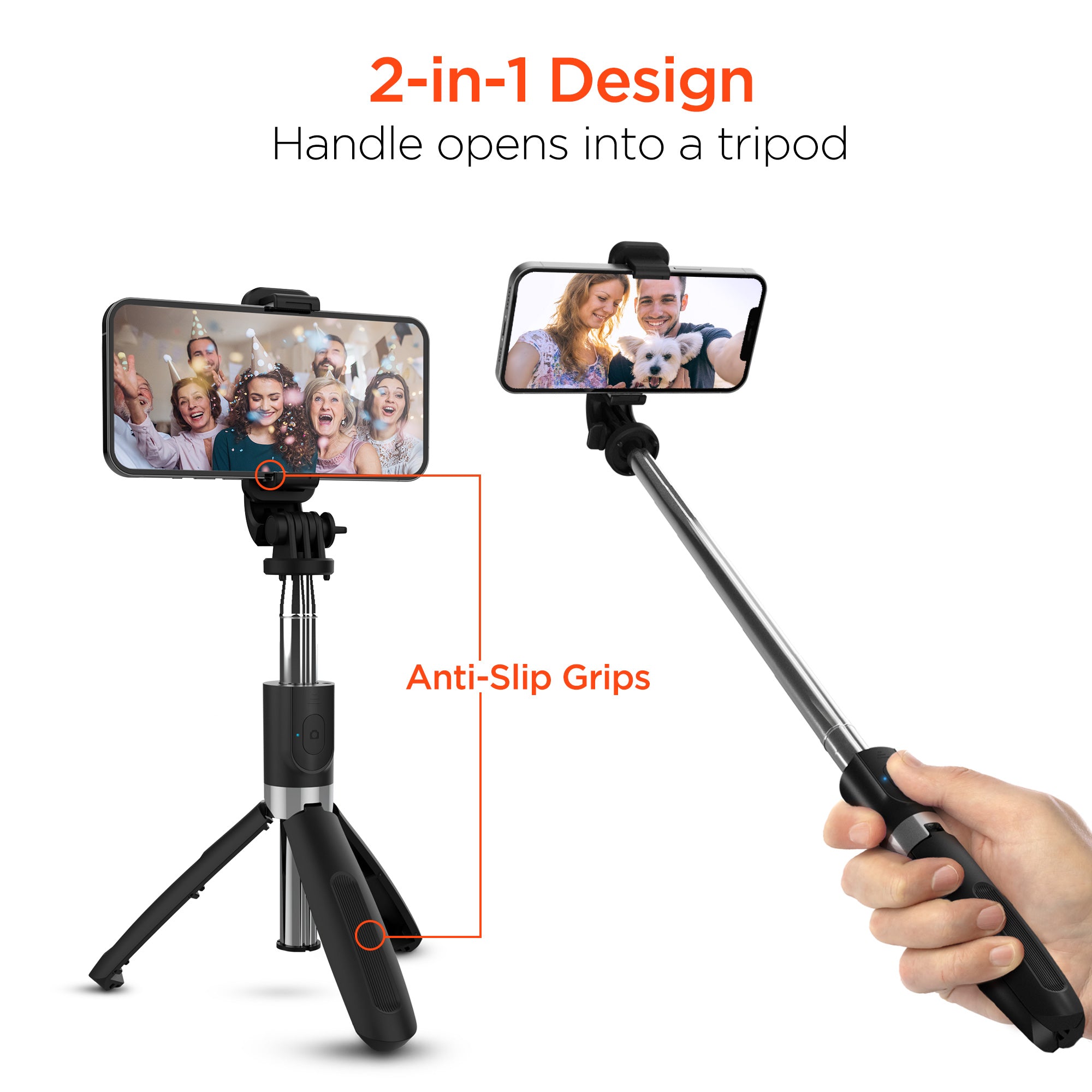 Doe voorzichtig excelleren opbouwen Selfie Stick + Tripod for Phone, GoPro, Camera | HyperGear – HYPERGEAR