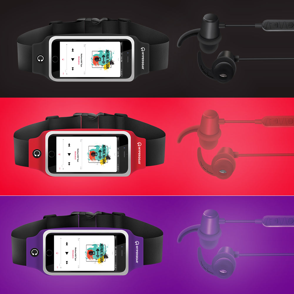 ActiveGear Wireless Earphones + Sport Armband Set - Red – HYPERGEAR