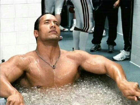 Dwayne the Rock Johnson in an Ice Bath