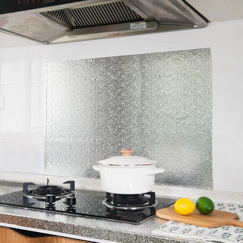 💥 Papel aluminio adhesivo para cocina así mantendrás todos los espacios  limpios y fácil de limpiar💥 . PRECIO: $10.99 Rollo de 5 mts x 60 cm ., By ana.maria.madrehija