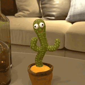 Peluche Cactus Dansant qui parle, danse & répète
