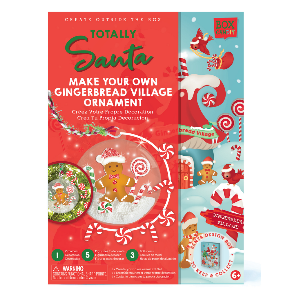 Totally Santa Make Your Own Gnome Village Ornament – BOX CANDIY