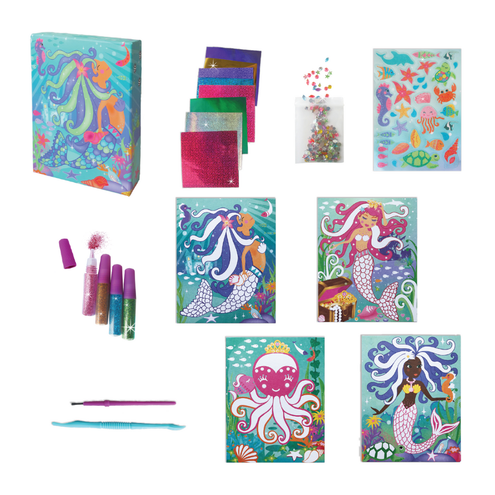 Peaceable Kingdom / Foil Art Unicorns Sticker Craft Pack. Kit includes 8  sheets of colorful, sparkly foil and 2 pictures. We…