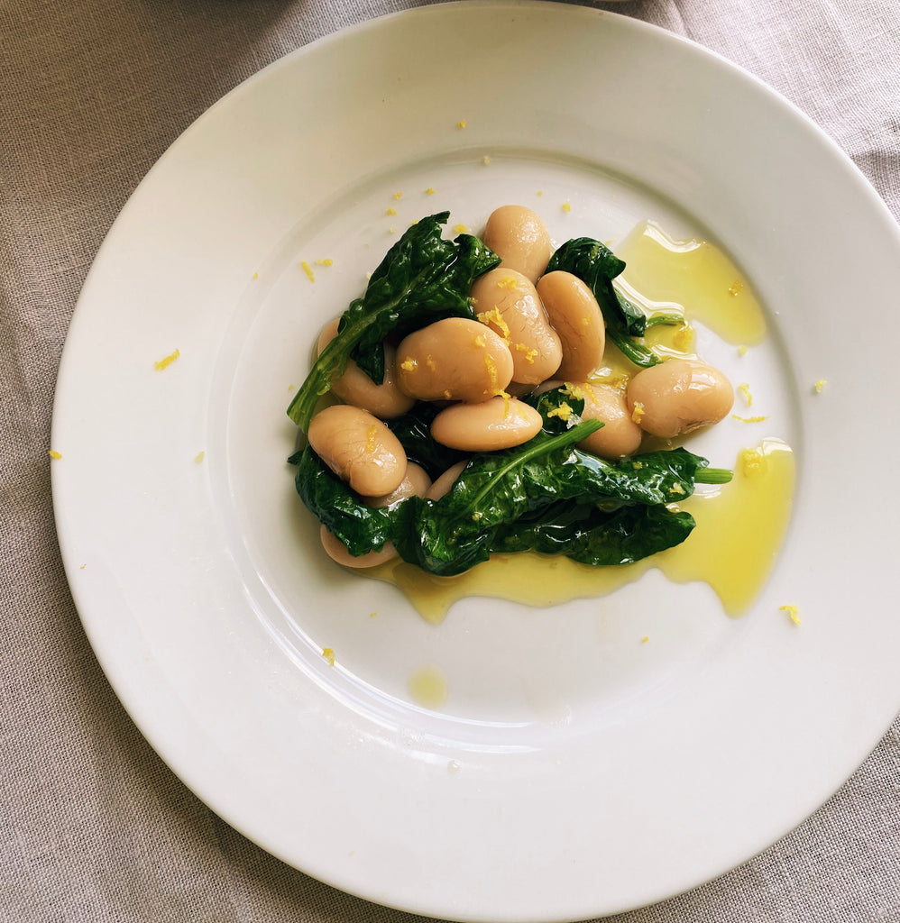Olive oil and beans
