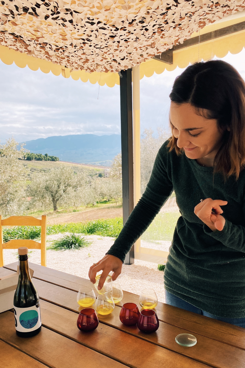 olive oil tasting with Marianna in the Peloponnese