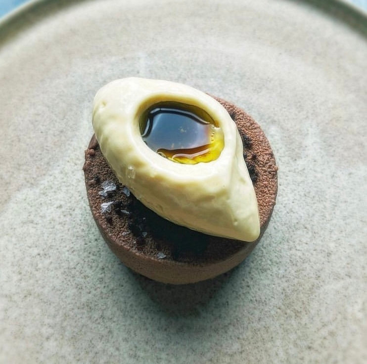 Olive oil ice cream from a Michelin-starred chef