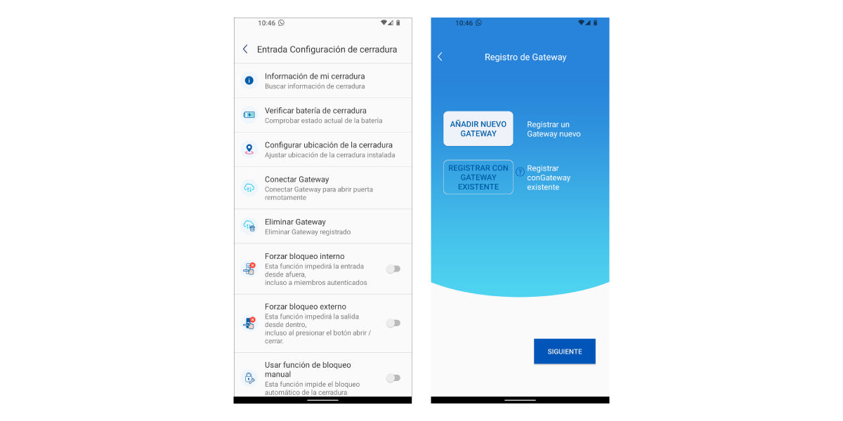 App Excel Smart Doorlock - Registro de la nueva cerradura digital WiFi