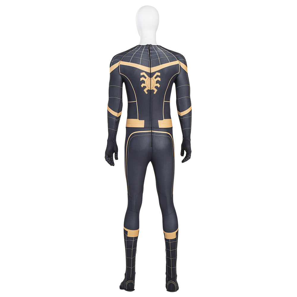 Spider-man No Way Home Cosplay Costume Black Gold Suit