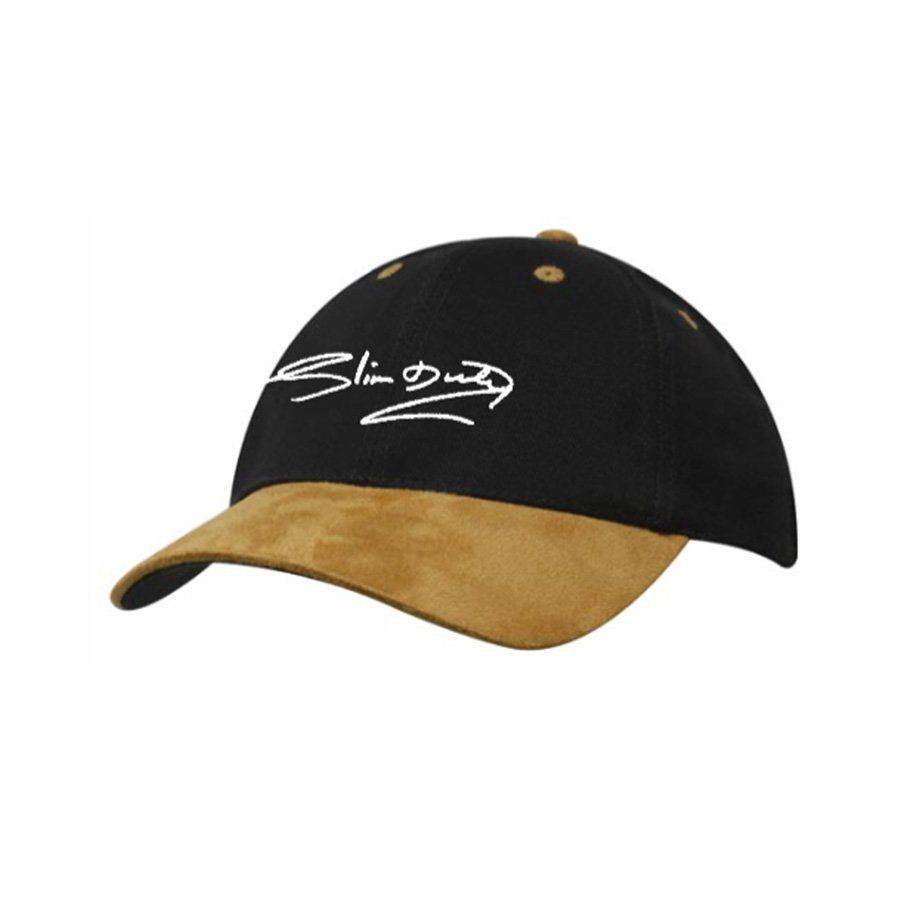 suede peak cap