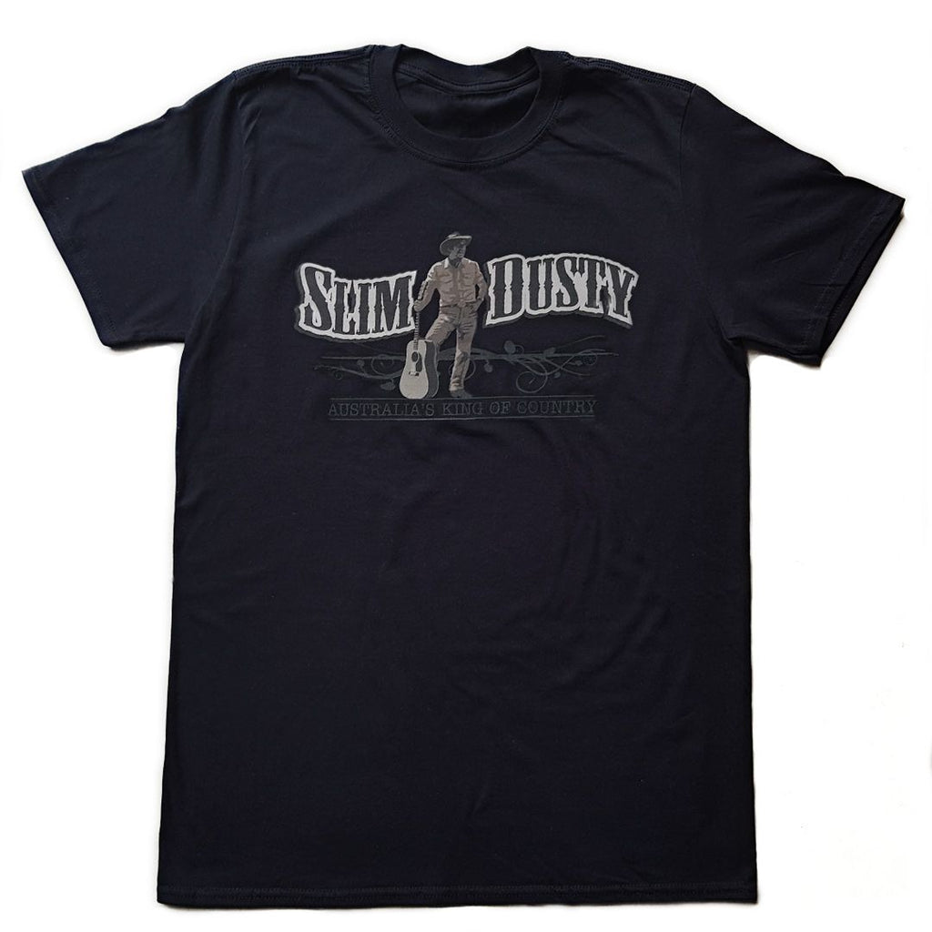 Slim Dusty Black Logo T-Shirt | Slim Dusty Store – Slim Dusty Official ...