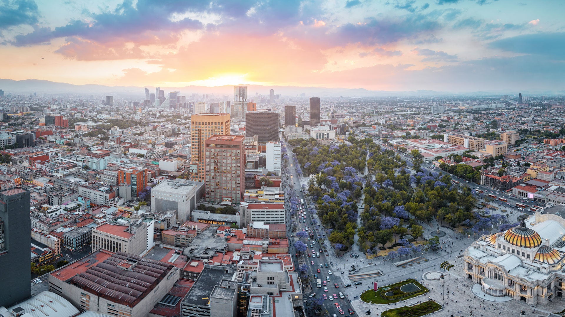 Vista Áerea de la Ciudad de México