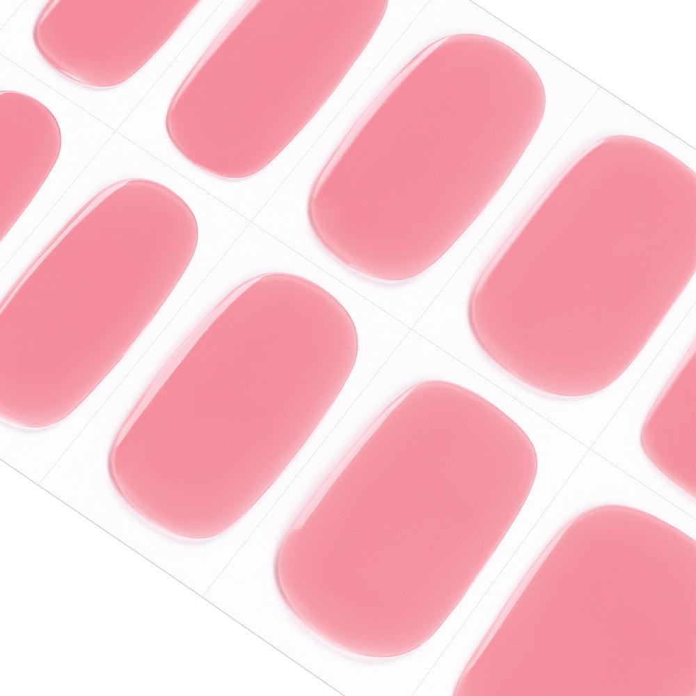 Soft Pink Summer Pedicure Gel Nail Strips, Soft Blush