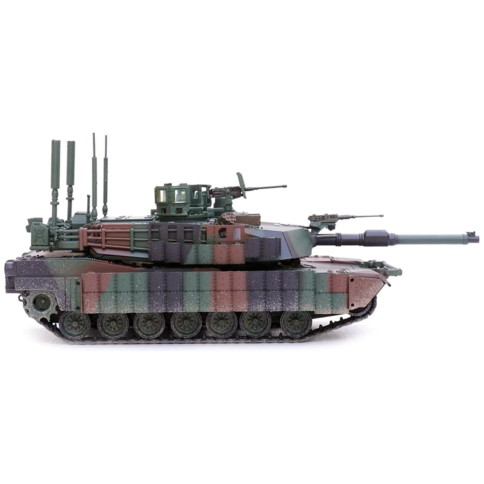 General Dynamics M1A2 Abrams TUSK II MBT (Main Battle Tank) NATO Camouflage "Armor Premium" Series 1/72 Diecast Model by Panzerkampf