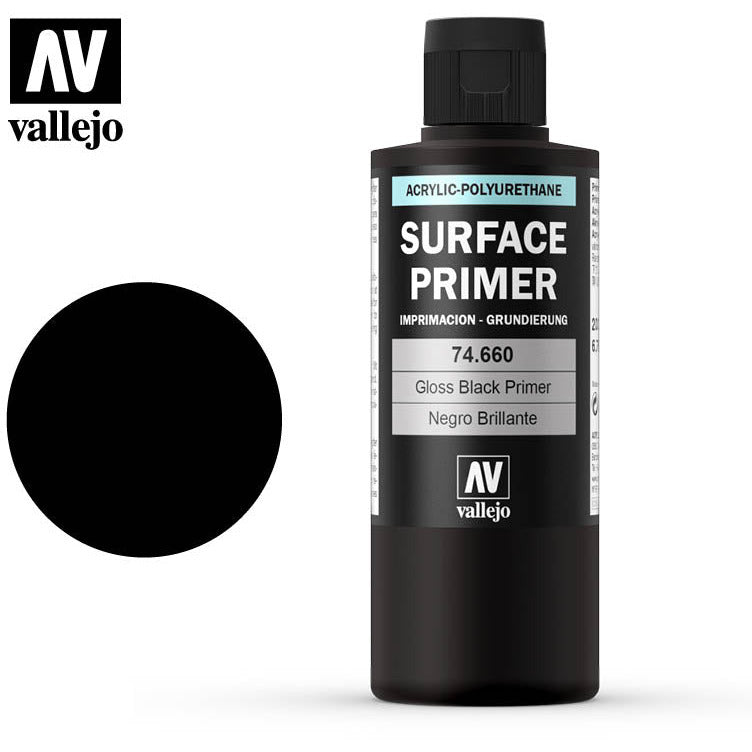 Vallejo Surface Primer Black 74602 in 17ml bottles –