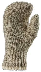 Fox River Fingerless Gripper Glove, Brown Tweed, Small