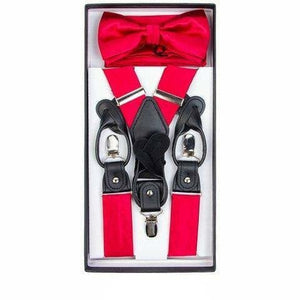 Vittorio Vico Gift Box (Satin Suspender, Bow Tie & Pocket Square Set) by Classy Cufflinks