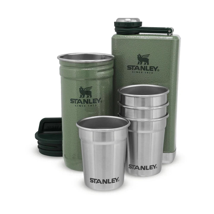 Stanley Pre-Party  Shotglass + Flask set - Hammertone Green